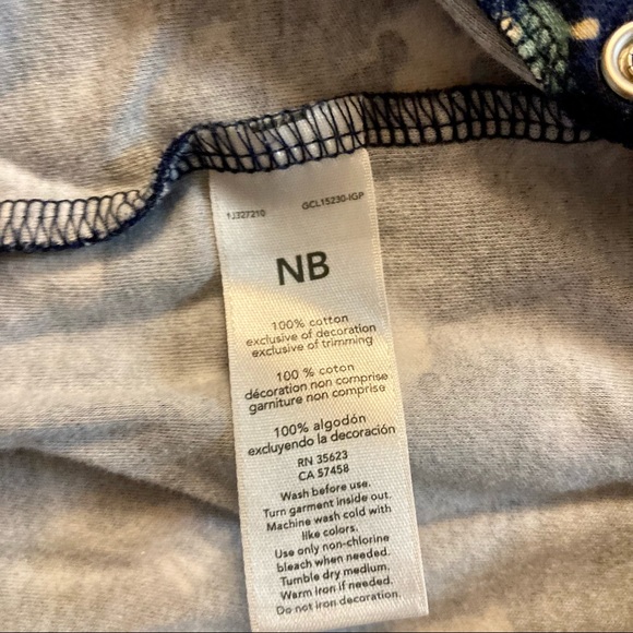 Child of Mine Boys Button Up Footed Pajamas New Born 2 piece - Picture 8 of 11